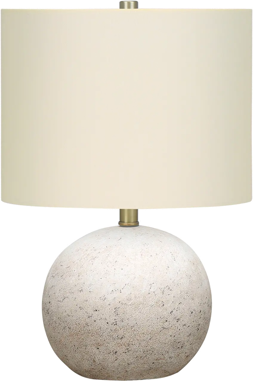 20 Inch Gray Concrete Table Lamp-1