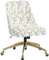 84-9GLDBRPLLFOGA Elissa Brush Palm Leaf Office Chair