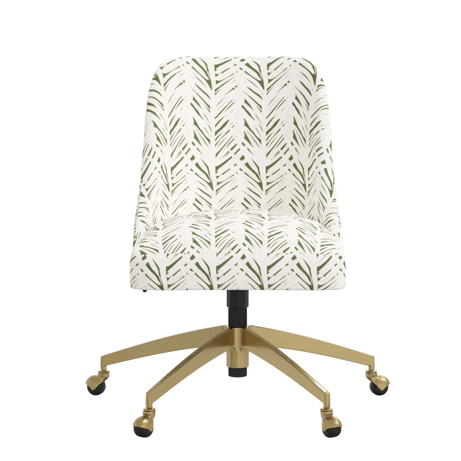 84-9GLDBRPLLFOGA Elissa Brush Palm Leaf Office Chair-2