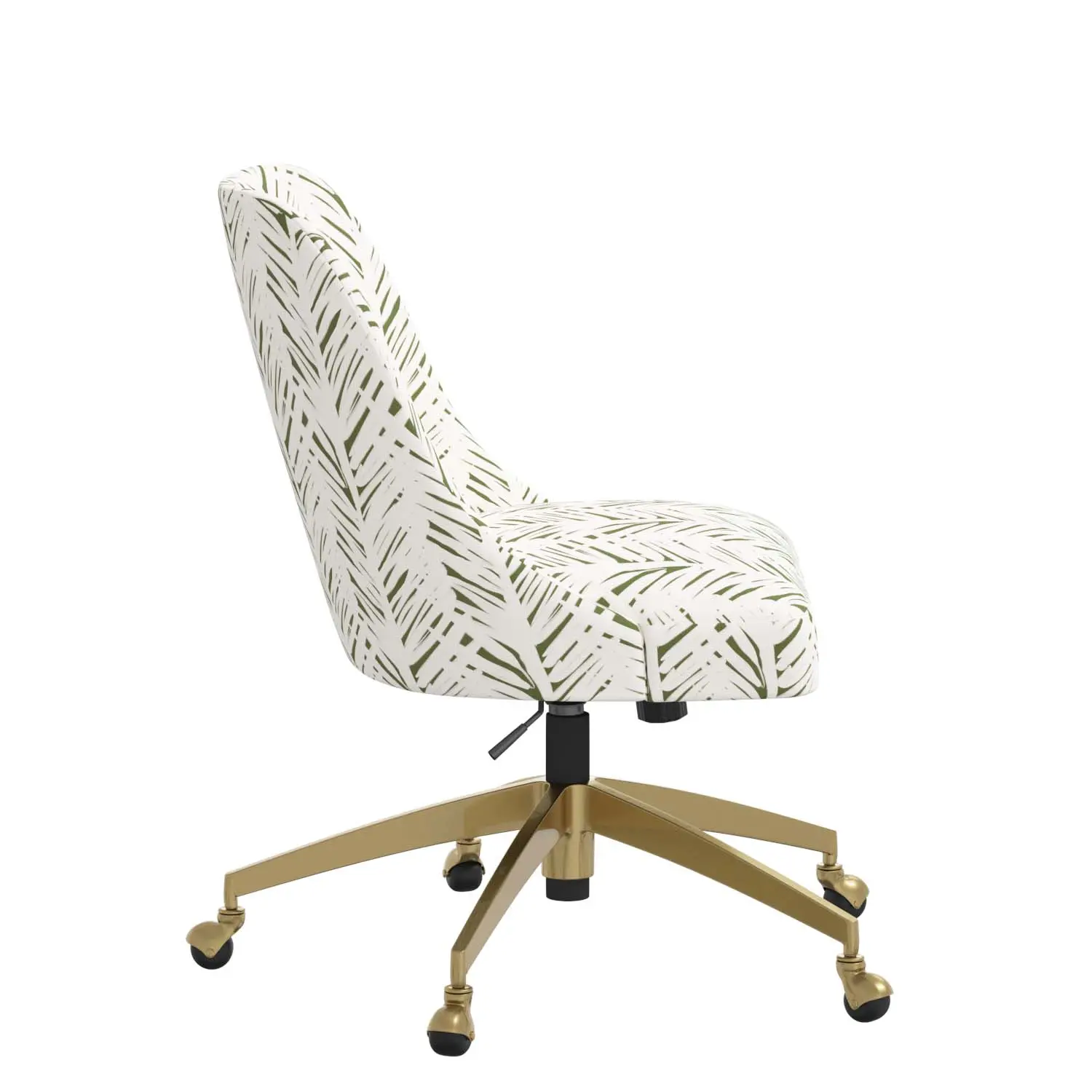84-9GLDBRPLLFOGA Elissa Brush Palm Leaf Office Chair-3