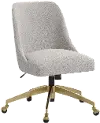 84-9GLDMLNELP Sara Milano Elephant Office Chair with Gold Base