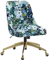 84-9GLDRPCGRPRBLULCB Rifle Paper Co. Oxford Garden Party Blue Office Chair