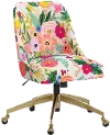 84-9GLDRPCGRPRTLCB Rifle Paper Co. Oxford Garden Party Pink Office Chair