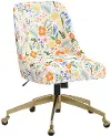 84-9GLDRPCMRMLTLCB Rifle Paper Co. Oxford Multi Color Floral Office Chair