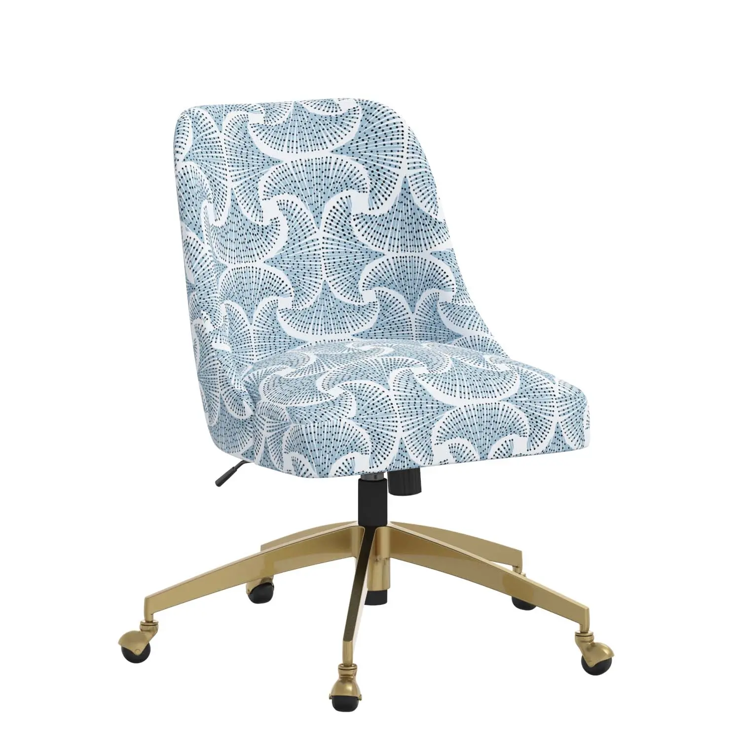 84-9GLDSEFNBLUOGA Elissa Sea Fan Blue Office Chair-1