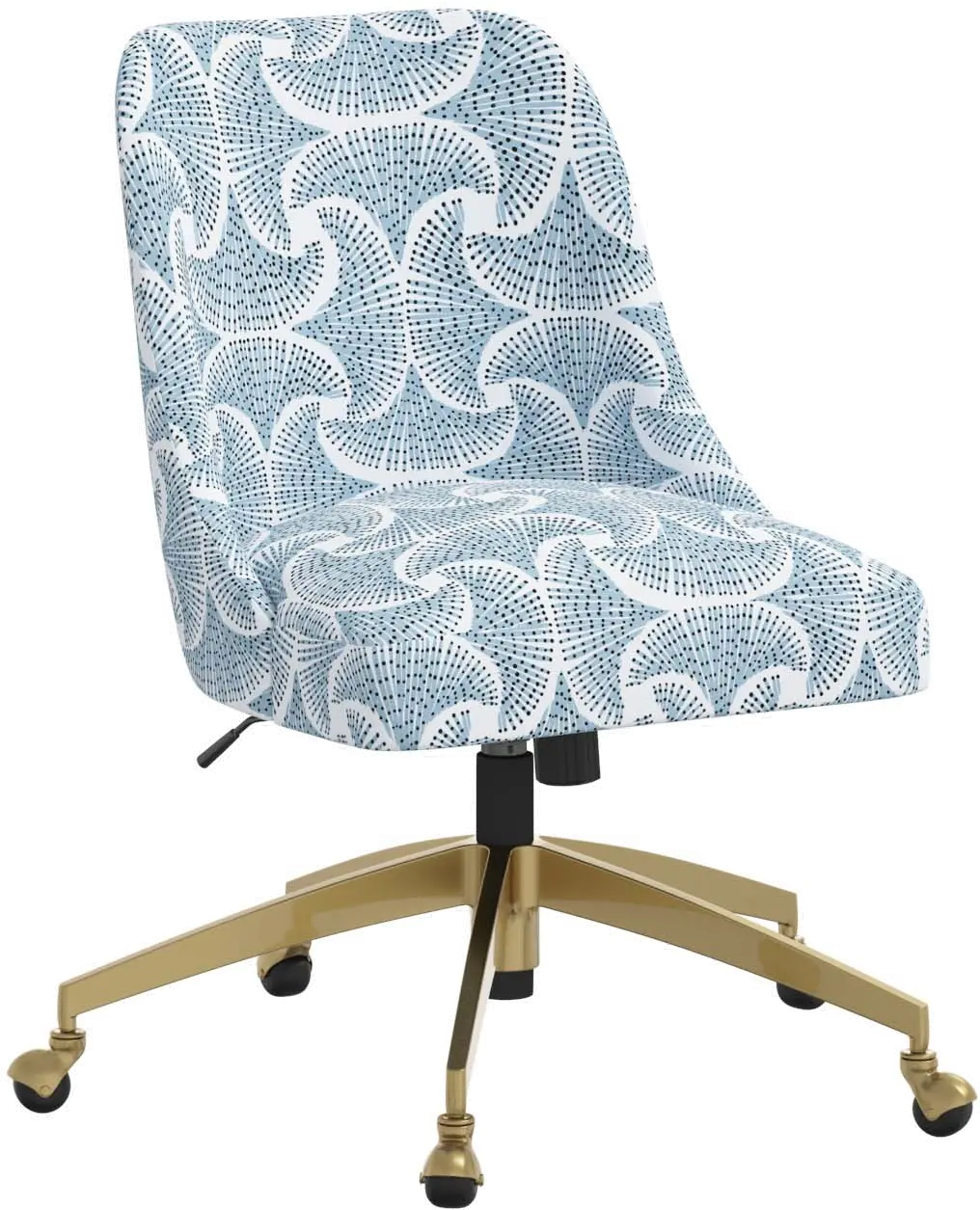 84-9GLDSEFNBLUOGA Elissa Sea Fan Blue Office Chair-1