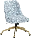 84-9GLDSEFNBLUOGA Elissa Sea Fan Blue Office Chair