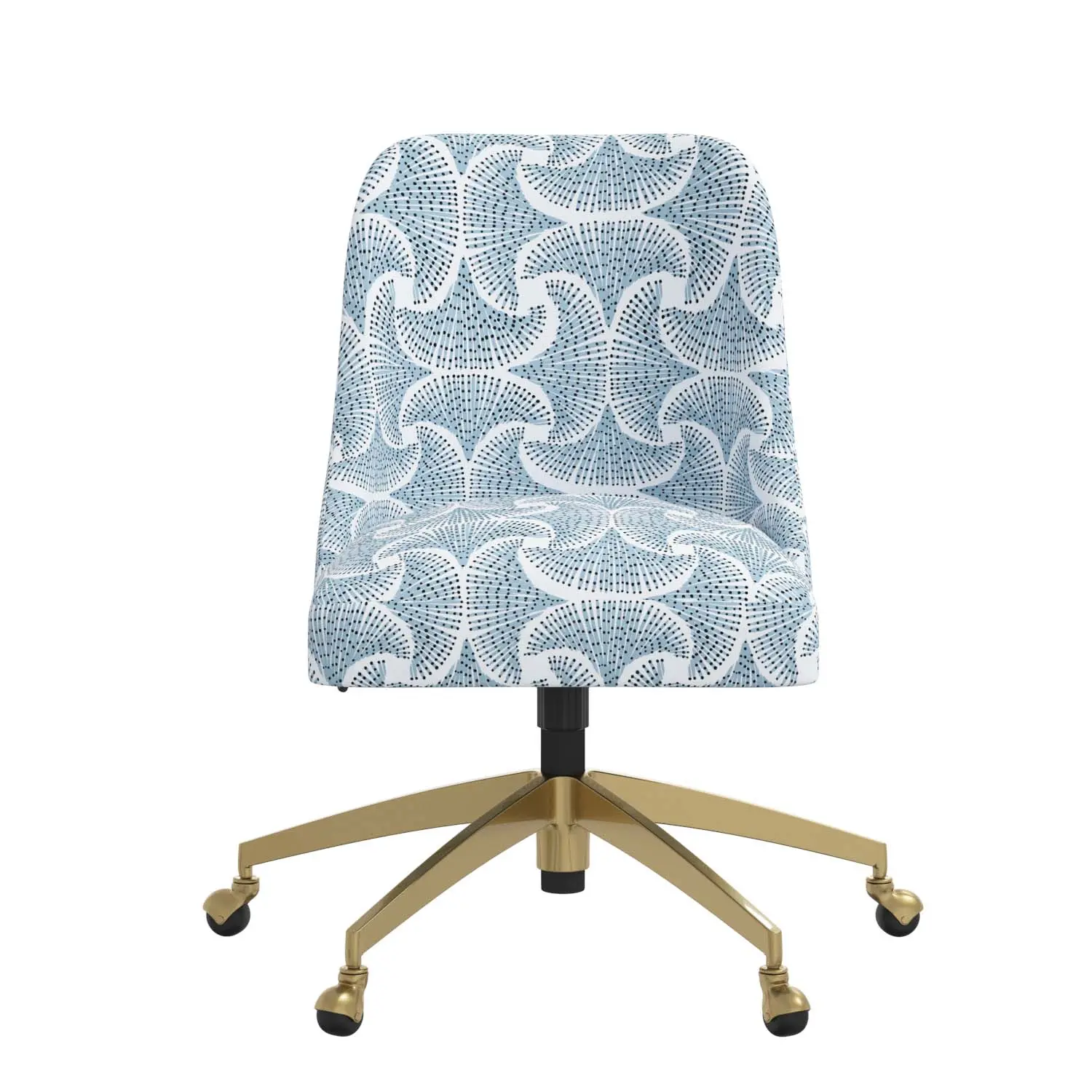 84-9GLDSEFNBLUOGA Elissa Sea Fan Blue Office Chair-2