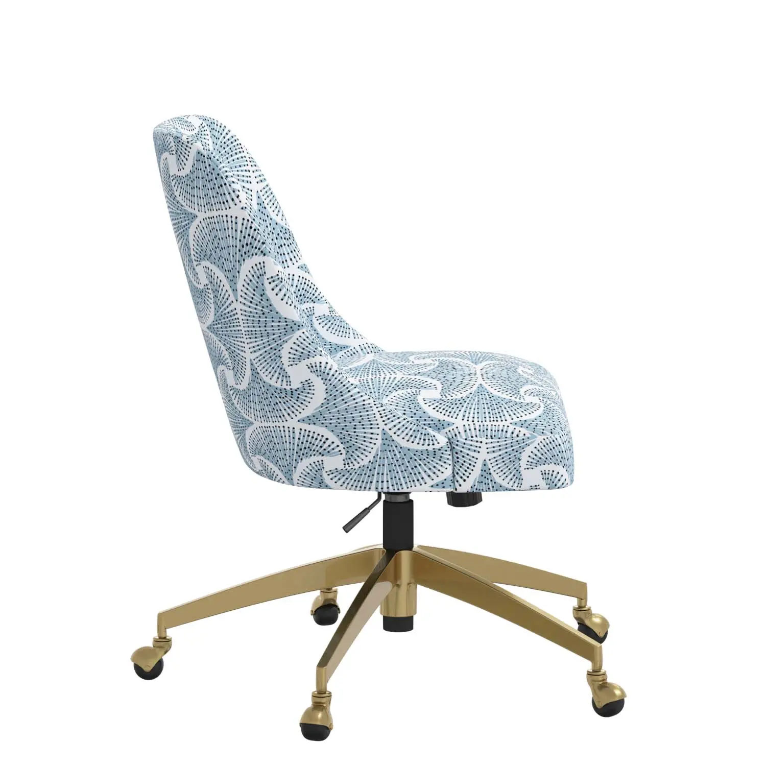 84-9GLDSEFNBLUOGA Elissa Sea Fan Blue Office Chair-3
