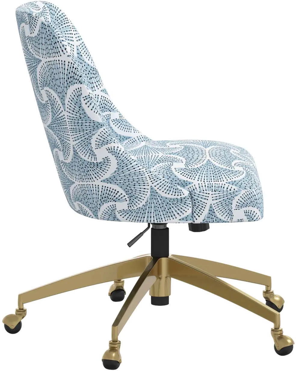 84-9GLDSEFNBLUOGA Elissa Sea Fan Blue Office Chair-4