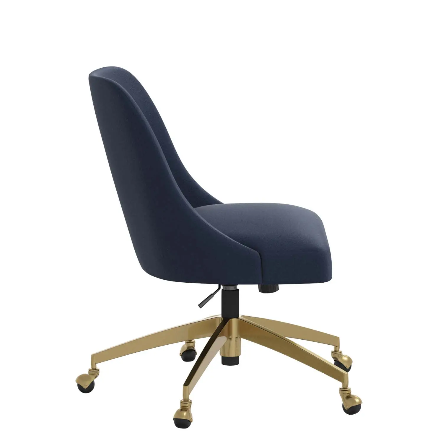 84-9GLDVLVINK Angela Velvet Ink Blue Gold Base Office Chair-3