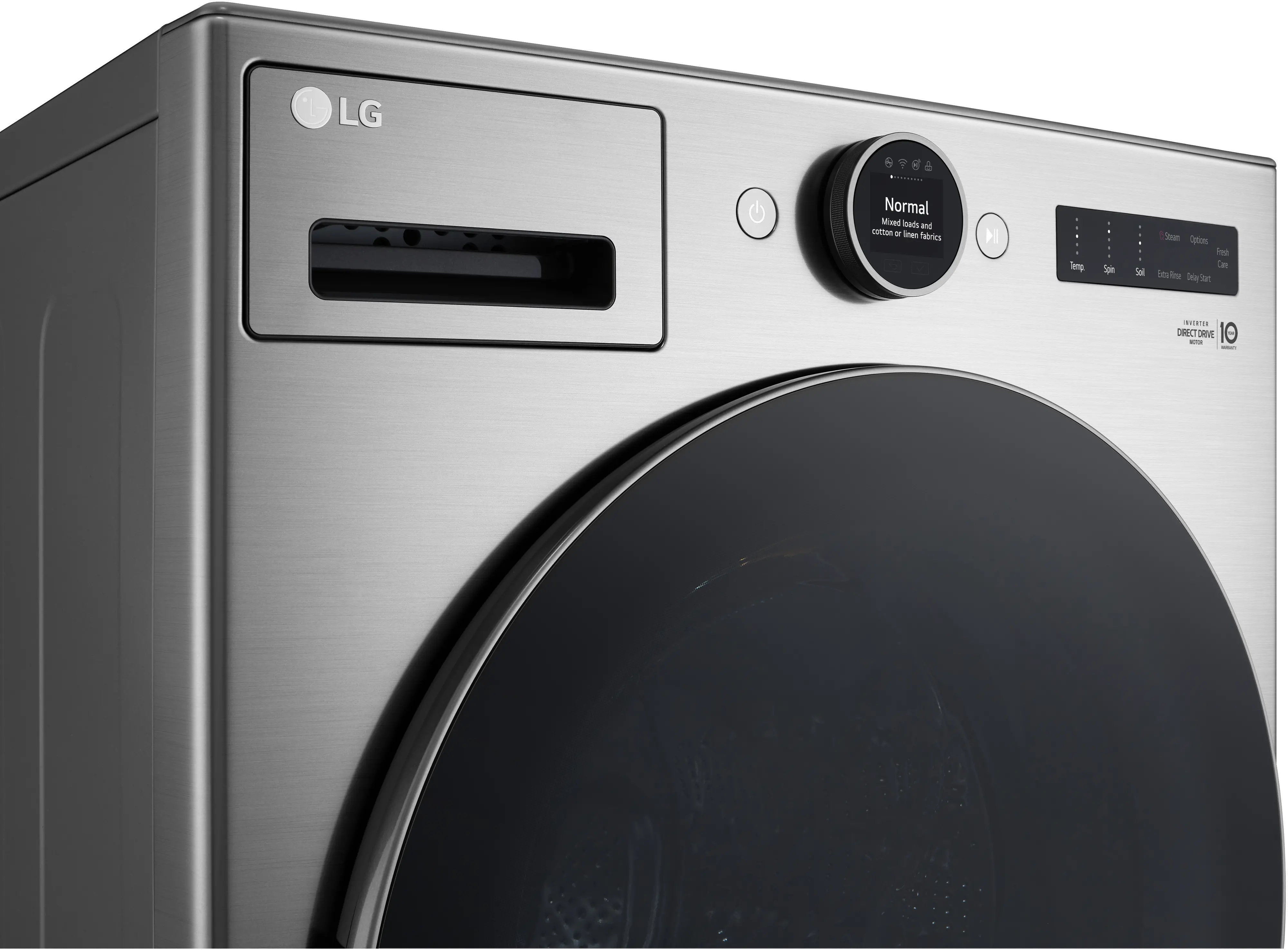 WM5700HVA LG 4.5 Cu Ft Front Load Washer - Graphite Steel-10