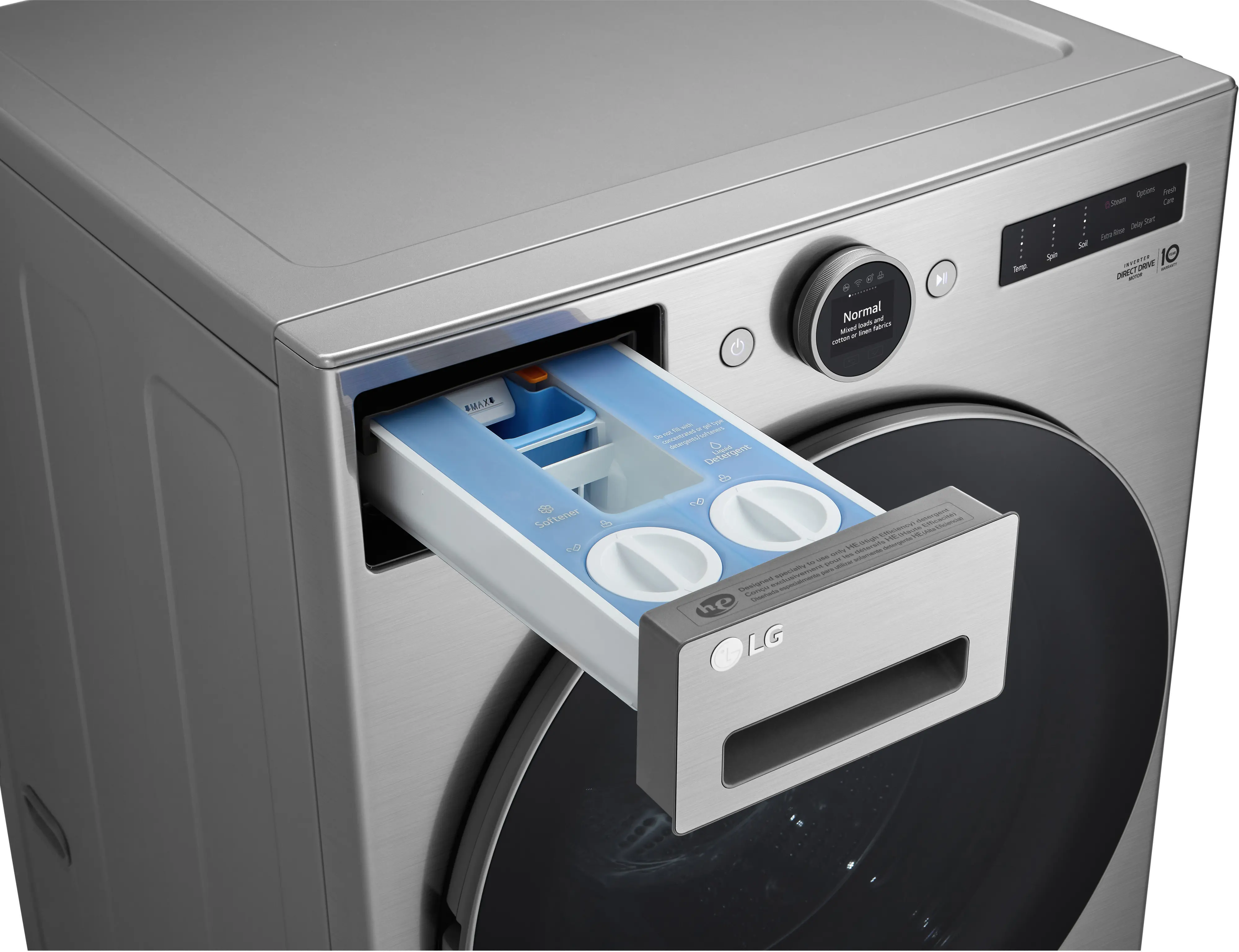 WM5700HVA LG 4.5 Cu Ft Front Load Washer - Graphite Steel-8