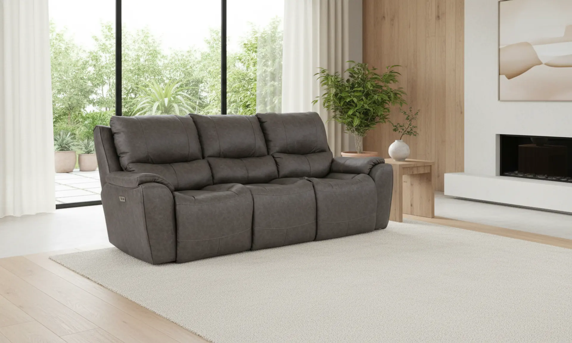 True Grit Greystone Power Reclining Sofa-12