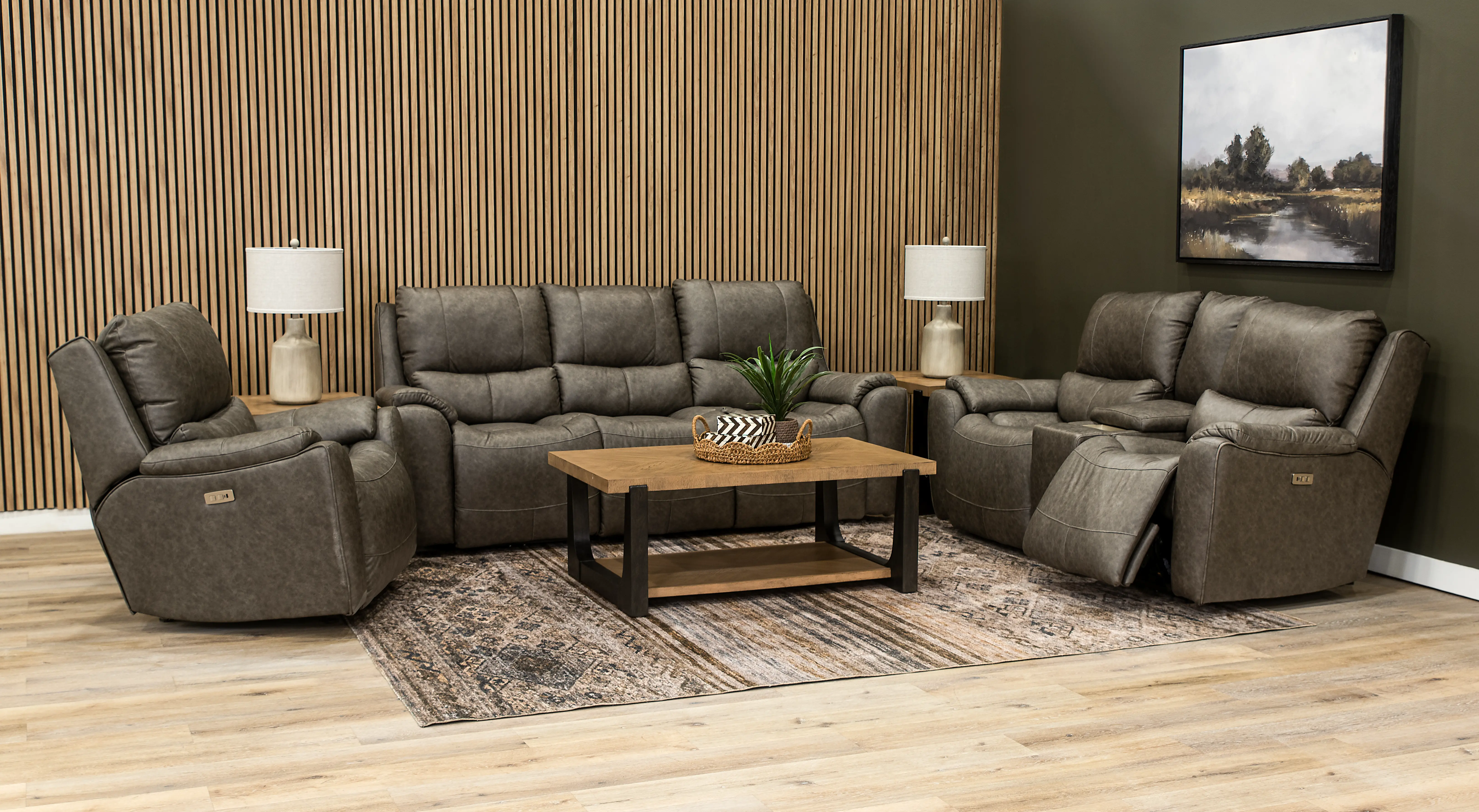 True Grit Greystone Power Rocker Recliner-11