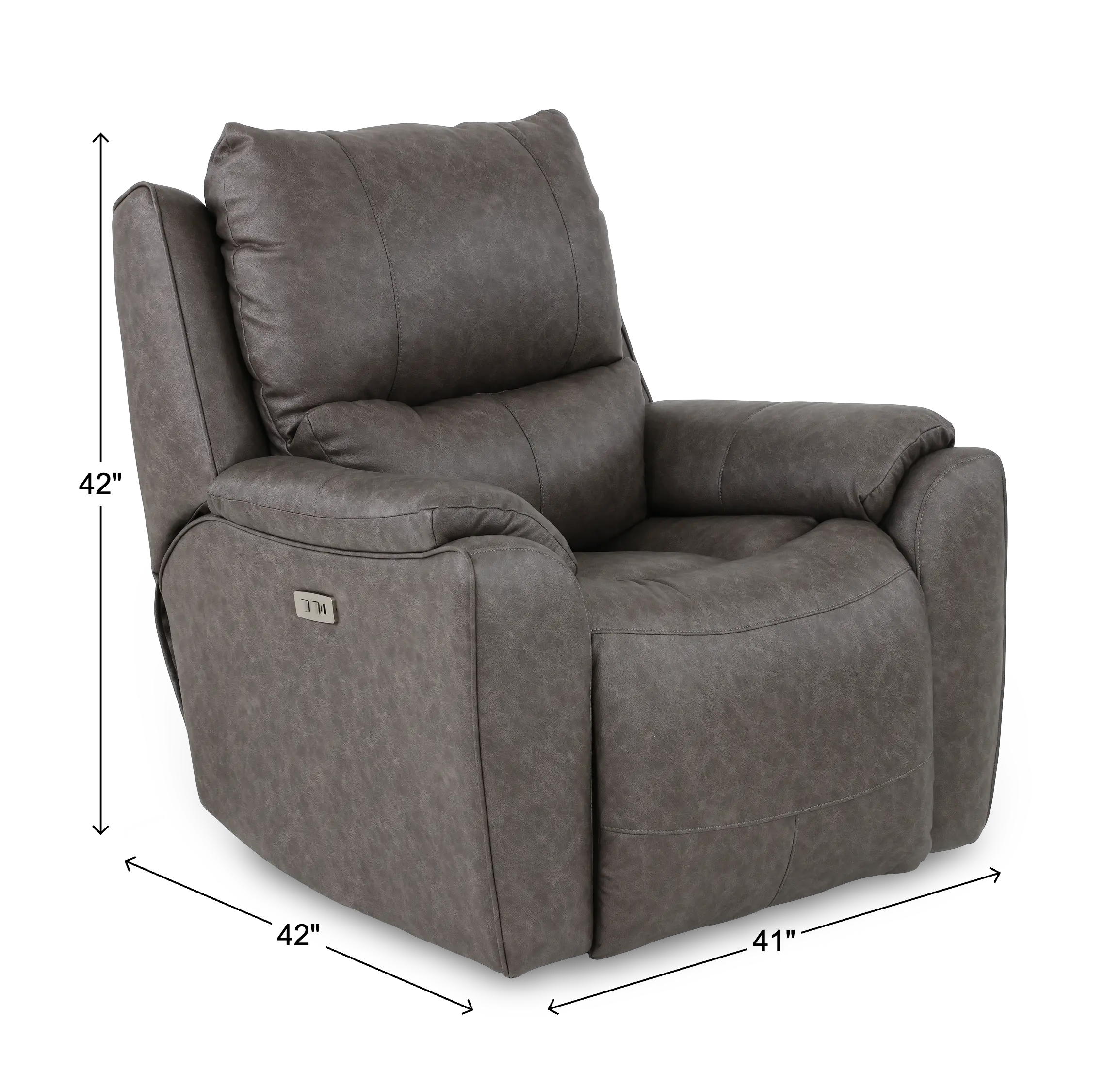 True Grit Greystone Power Rocker Recliner-3