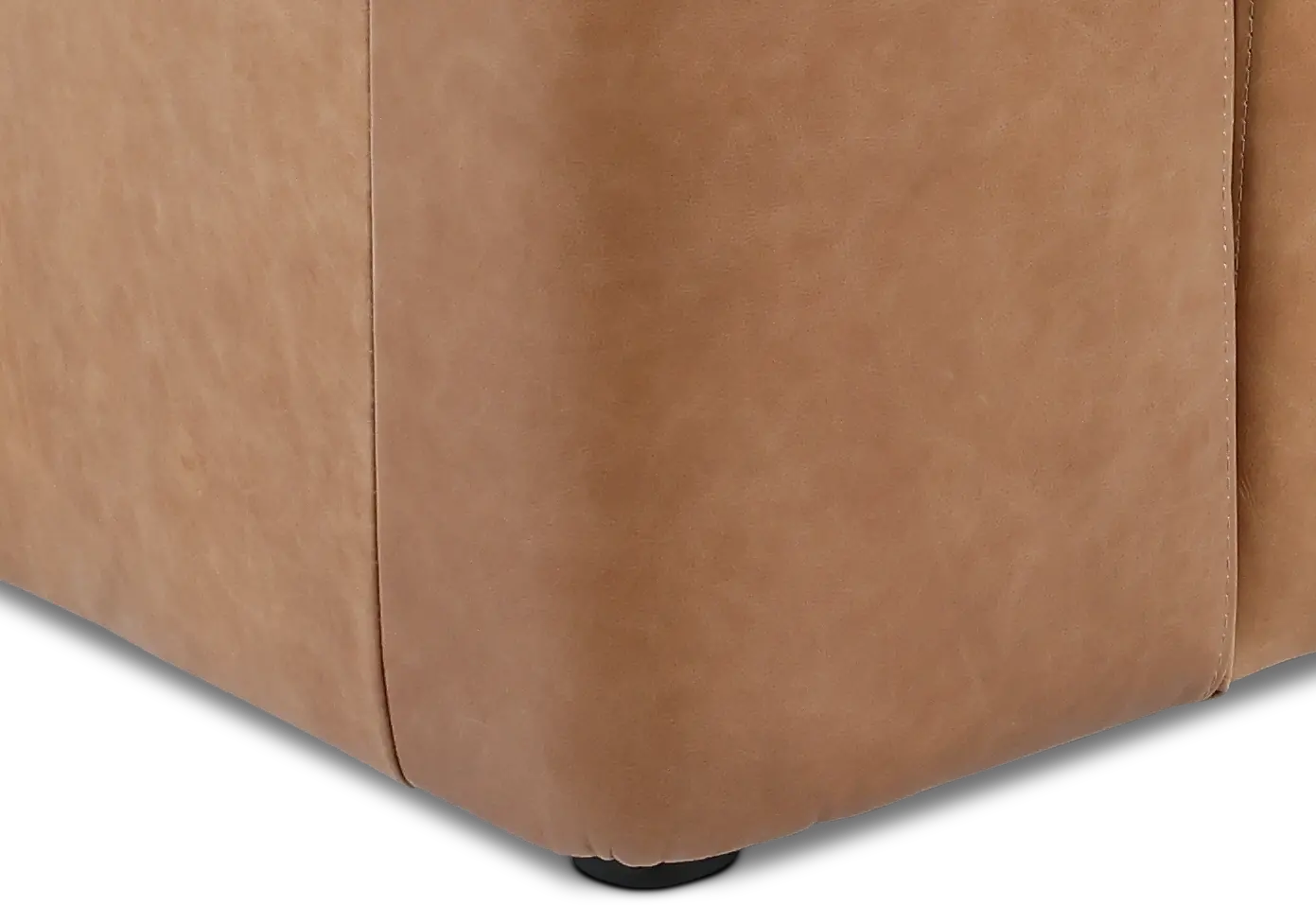 Acadia Taupe Leather 6 Piece Sectional-1