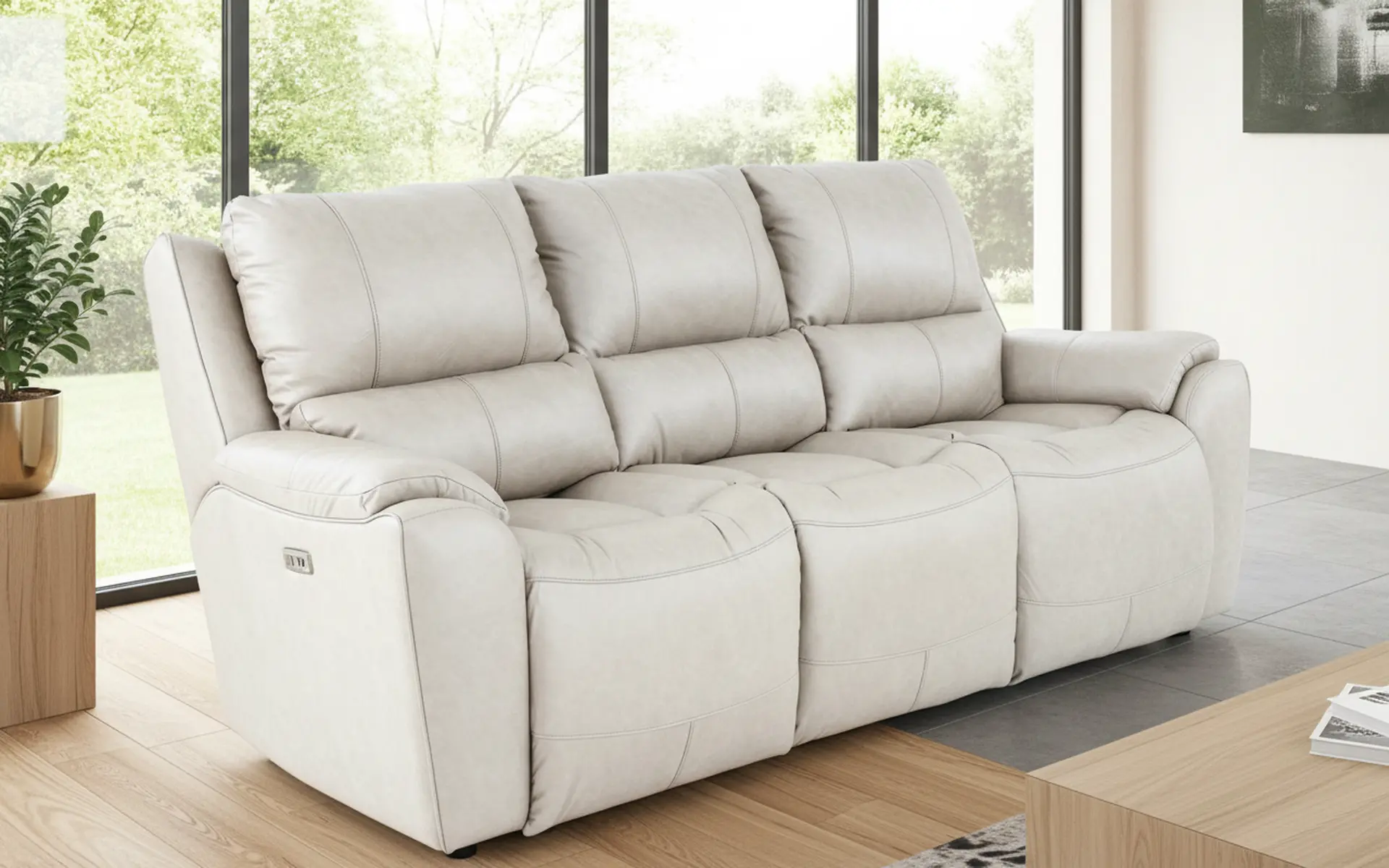 True Grit Platinum Power Reclining Sofa-2