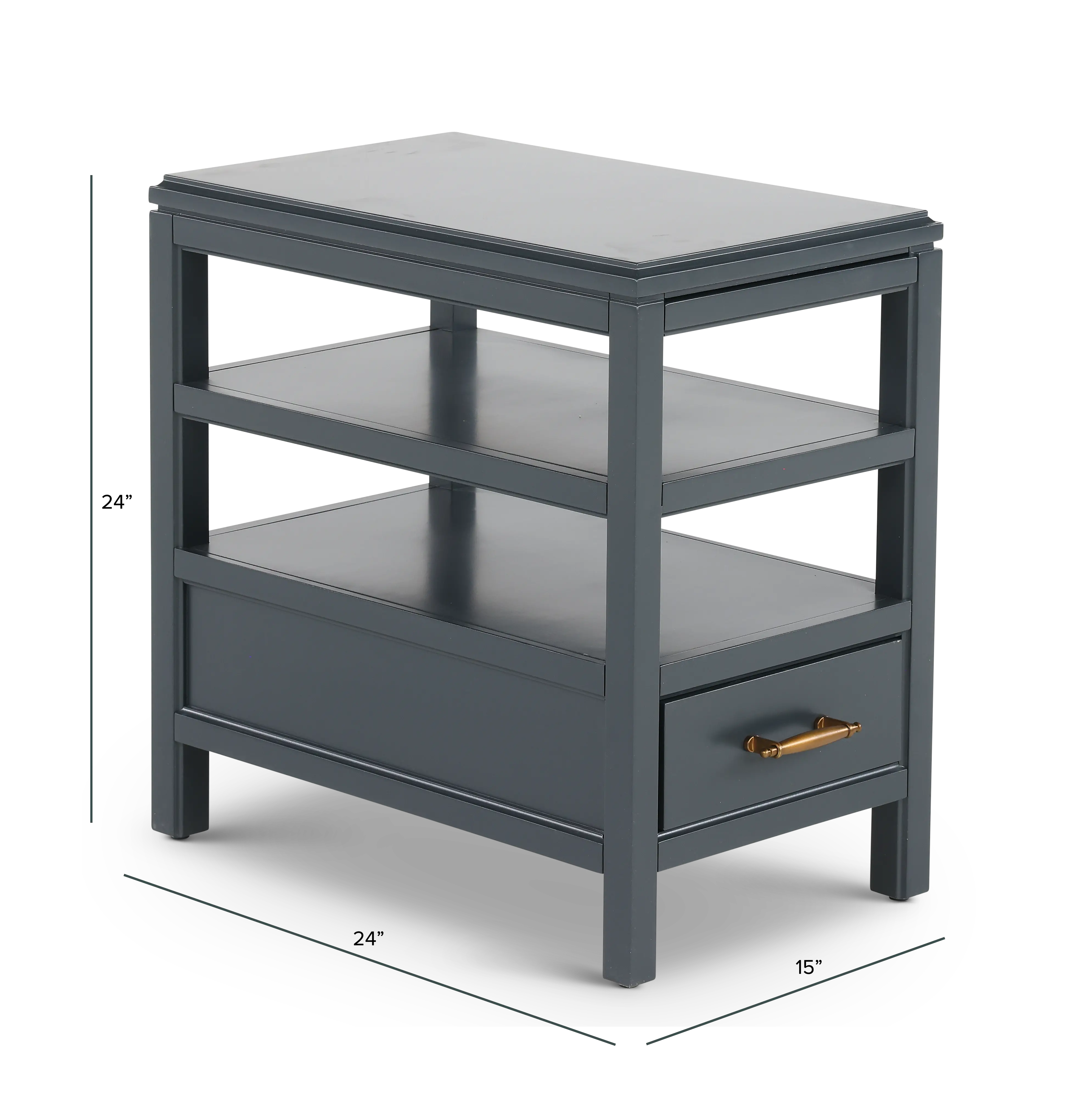 Alexander Blue Chairside Table-3