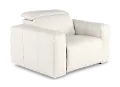 Airy Pebble White Power Recliner