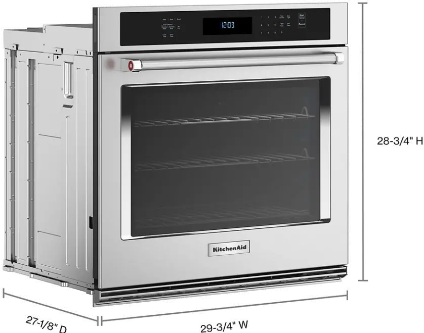 KOES530PPS KitchenAid® 30 Single Wall Oven with Air Fry - PrintShield Stainless-1