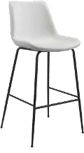 Byron Mid Century White Barstool