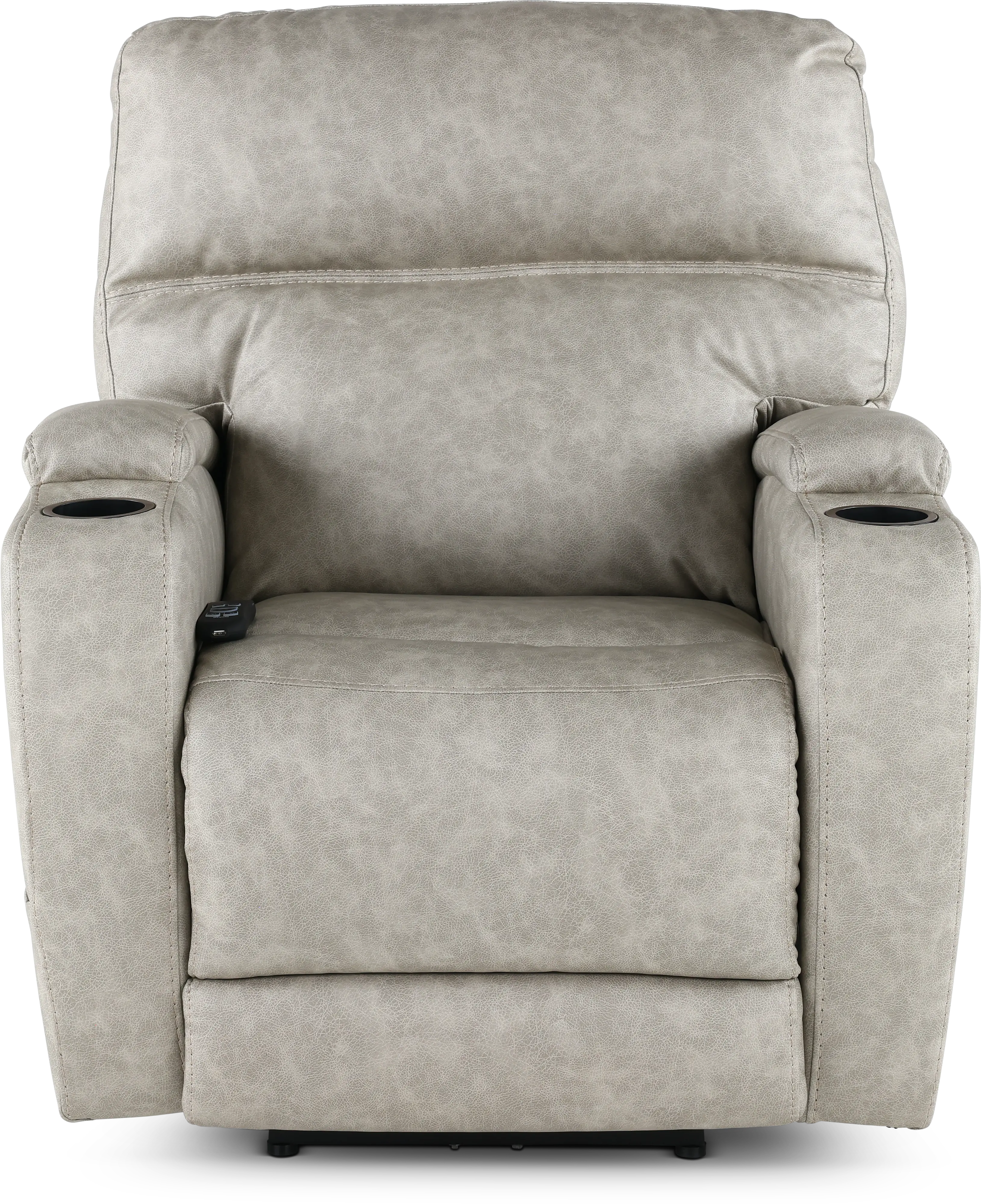 Jaguar Pebble Power Recliner with Headrest and Lumbar-1