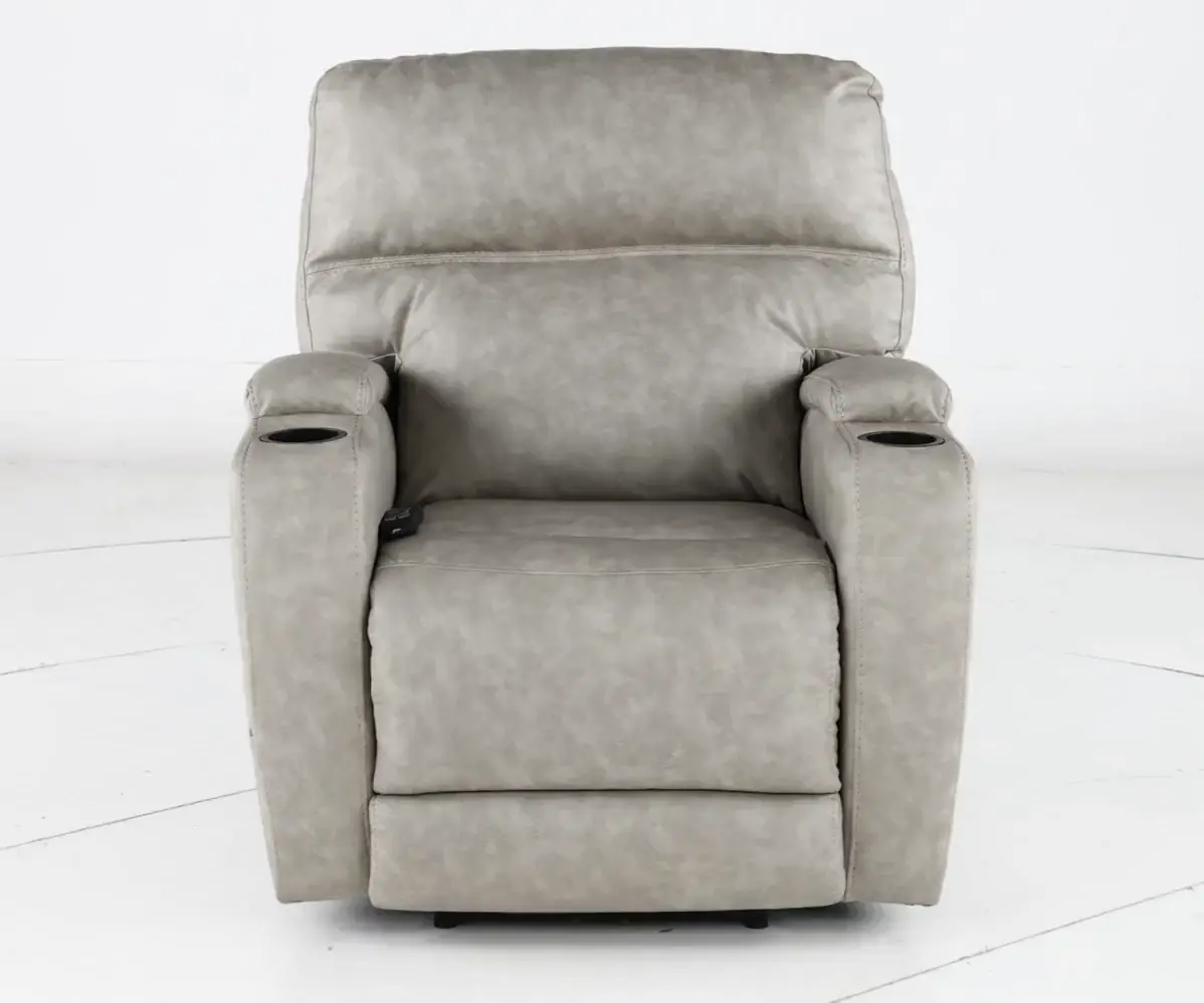 Jaguar Pebble Power Recliner with Headrest and Lumbar-5