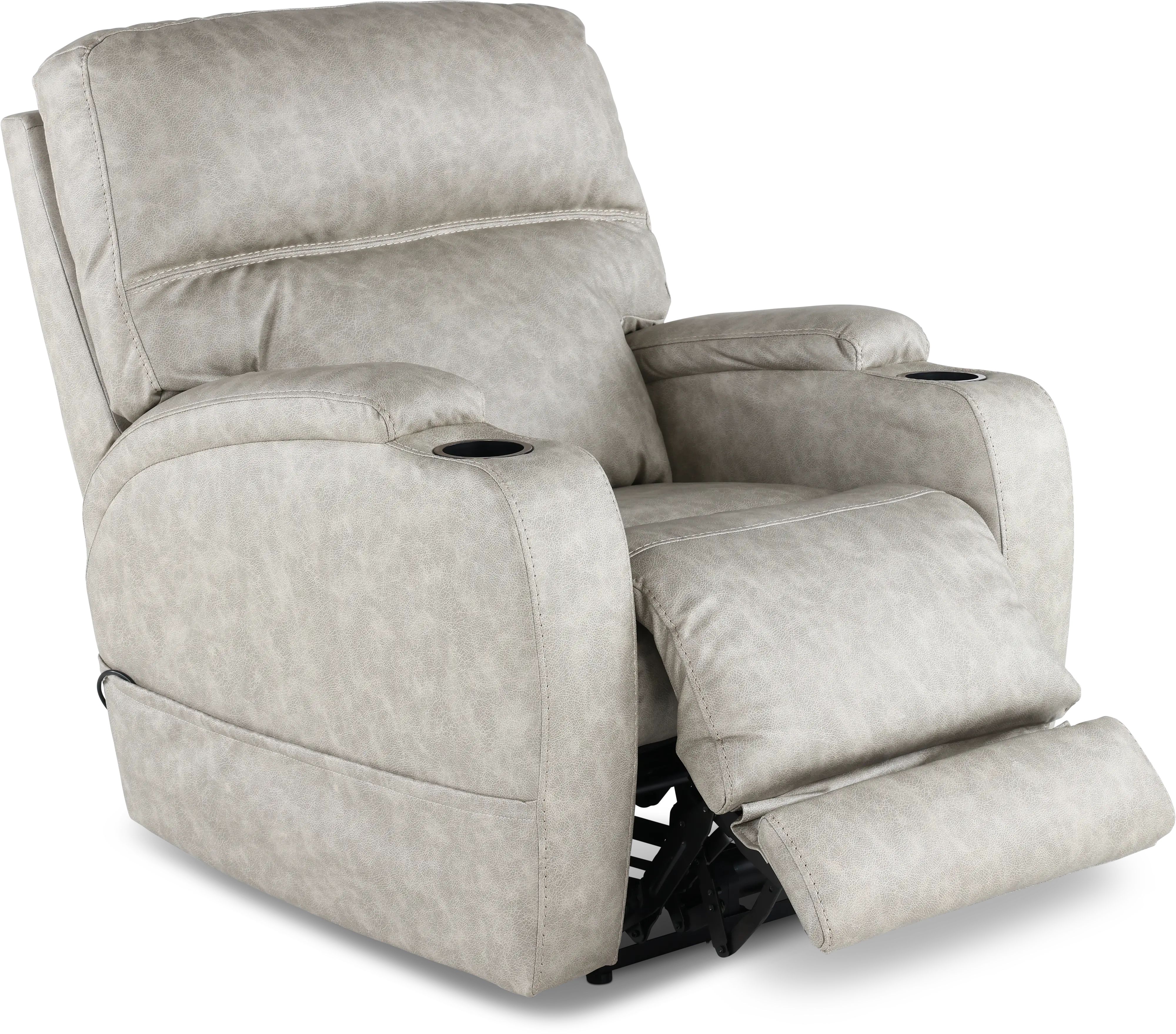 Jaguar Pebble Power Recliner with Headrest and Lumbar-6