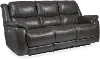 Galaxy Gray Zero Gravity Power Reclining Sofa with Adjustable Headrest and Lumbar