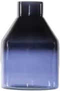 7 Inch Blue Glass Vase