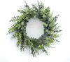 29 Inch Plastic Green Eucalyptus Wreath