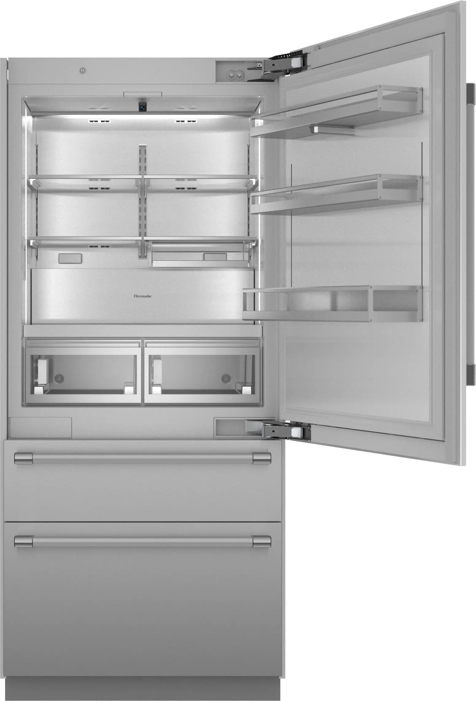 T36BB120SS Thermador 18.8 Cu Ft Built-In Bottom-Freezer Refrigerator - Counter Depth Stainless Steel-1