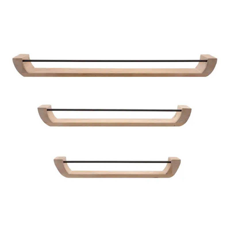 Large Wood and Iron Shelf