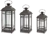 Large Metal and Glass Lantern