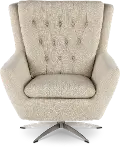 Meg Cream Swivel Accent Chair