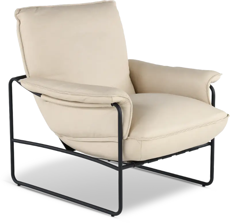 Arizona Chalk Light Cream Accent Chair