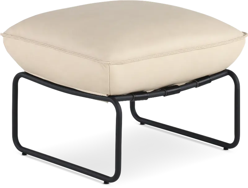 Arizona Chalk Light Cream Ottoman