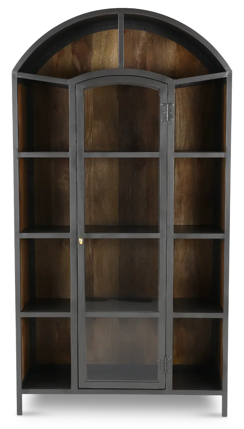 Dautel Natural and Tall Arched Cabinet