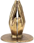 Gold Assorted Praying Hands Bookends