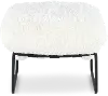 Stephanie Natural White Ottoman