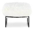 Stephanie Natural White Ottoman