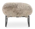Stephanie Granite Gray Accent Ottoman