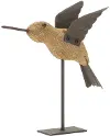 Small Wood and Iron Bird Decor