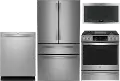 PROF-4PC-PG29.PG930 GE Profile 4-Piece Gas Appliance Package - Stainless Steel