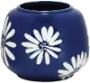 5.5-Inch Blue and White Flower Ceramic Pot