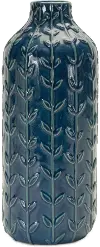 11.25-Inch Blue Ceramic Vase