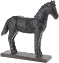 Dark Brown 8 Inch Horse on Stand
