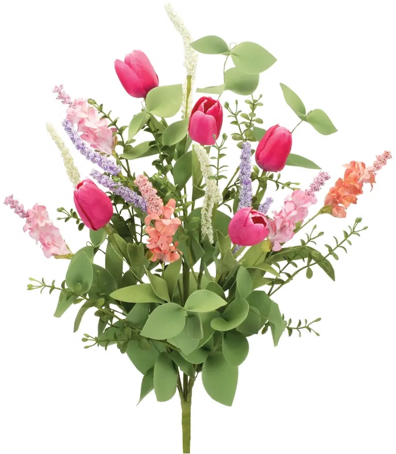 21 Inch Mixed Tulip Bush