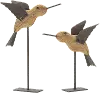 Large Wood and Iron Bird Decor